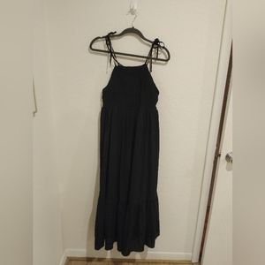 Black maxi dress